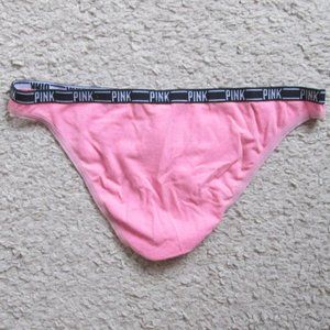VICTORIA'S SECRET PINK WOMENS PINK & BLACK UNDERWEAR SZ S